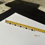 Swavorski Swarovski (Swan Signed) Black Faceted  Crystal Bracelet Gold Tone With Extension Photo 6