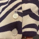 Lilly Pulitzer - Dark Blue & White Swirl Pattern Button Down Cardigan- Size M/L Photo 3