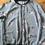 Maurice's Grey & pink floral sheer S Maurice lightweight jacket Photo 1
