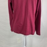 Carhartt Long Sleeve Rounded V-neck Wine Red Tee Top Size L (12-14) Photo 8