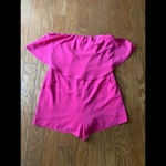 NWT‎ Off the shoulder Romper Pink Size L Photo 5