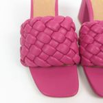 Seychelles  Fuschia Braided Connoisseur Open Toe Heels Size 7 Photo 7