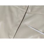 Bailey44 Anthropologie Bailey 44 Vegan Leather Cargo Pants Baggy Cuffed Ankle Cream Tan Photo 6