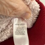 Cali1850 California Sweatshirt Patchwork Sherpa Zipper Retro Nostalgia Playful Red Size M Photo 5