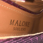 Malone Souliers Malone Soulier Snakeskin Heels Wine Magenta Photo 3