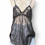 Seductive Wear by Cinema Exoile Black Sheer Lace Babydoll Cami Y2K Lingerie L Size L Photo 0