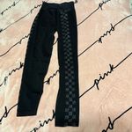 PINK - Victoria's Secret NWT PINK Active Black Glitter Leggings XL Sparkle Gym Photo 2