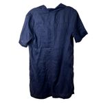 Equipment  Knox Corset Front Linen Lace Up Dress Womens Size Small Navy Blue Photo 4