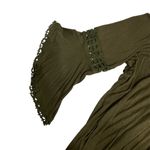 Fury Bell Sleeve Deep V Midi Dress Olive 2X Photo 5