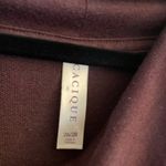 Cacique  26/28 Burgundy Cowl Neck Pullover Velour Hem Comfort Loungewear Cozy Tra Photo 4