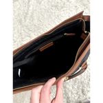 Talbots Leather Trim Black Quilted Large Tote Bag Work Office Laptop Bag Purse Photo 5