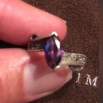 Purple,silver gem Ring, from Thailand sz 7 Photo 0