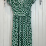 Intrigue  Wrap Dress Womens Size S Green Flutter Sleeve Casual Photo 0