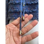 Free People Lolita Blue Smocked Milkmaid Boho Floral Print Crop Top Size Medium Photo 8