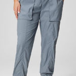 Fabletics  Women's Ultra High Waisted Piped Nylon Pant Grey Sz M Photo 0