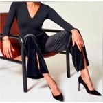 Spanx  black Velvet Split Hem Wide Leg Pant Size M tall Photo 2