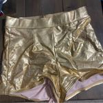 Unique Vintage swim hot pants in Gold Photo 3