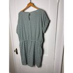 Loft  Mini Geo Pocket Tee Green Lattice Casual Knit Dress Size XXL NEW Classic Photo 7