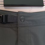 prAna  GRAY SHIRRED OPEN SIDE KNEE CAPRI ADJUSTABLE BELT WAIST PANTS WOMENS 2 Photo 3