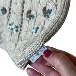 Woolrich  BIRCH Tan Zip Front Floral Pattern‎ Knit Sweater Vest Medium Photo 6