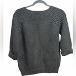 Daniel Cremieux 
Charcoal Gray Chunky Knit 3/4 Sleeve Sweater Photo 1