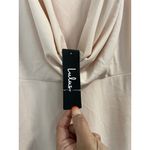 Lulus Blush Chiffon Evening Gown Maxi Formal Dress Size Medium Prom Event Photo 5