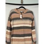 American Eagle NWT  Outfitters Striped Waffle Knit Button Neck Sweater Dress XS Photo 1