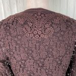 Coldwater Creek Vintage Y2K Lace Top Size Small Chocolate Brown Fairy Grunge Photo 3