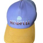 prAna Purple Yellow Mindfull Trucker Hat Womens OS Baseball Cap Organic Photo 0