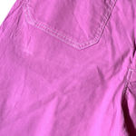 Anthropologie  Meave The Colette Wide Leg Crop Pink Contrast Stitch Pants 30 TALL Photo 6