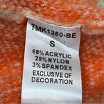 THML Orange & Tan Giraffe Print Crewneck Sweater style TMK1350-BE size Small Photo 7