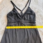 Gilligan & O'Malley Large Small Lace Chemise Lingerie Nightie Mesh Accent Sexy Black Photo 9