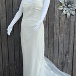 Maggie Sottero Cream Wedding Dress Size 10 Photo 0