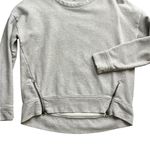Athleta  Heather Gray Cityscape Pullover Sweatshirt with Zipper Hem Photo 4