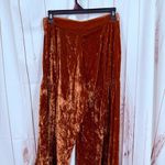 Free People Women’s 0 Say La Vie Velvet Flare Bell Bottom Wide Leg Cinaber Pants Photo 7