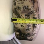 Coach Vintage Horse & Carriage Tan Satin Shoulder Bag Black Leather Straps Photo 8