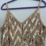 SheIn Gold and Cream Sequin Midi Dress Photo 3