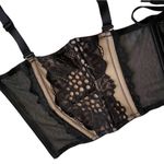 Victoria's Secret Victoria’s Secret black mesh garter belt waist cincher corset M/L Photo 5