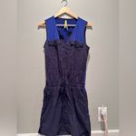 Lole  Marina Blue Active Mini Dress Sleeveless UPF Stretch Quick Dry Medium Photo 1