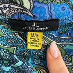 Jules & Leopold Y2K Drop Waist Paisley Asymmetrical Midi Skirt. Large. Blue. Photo 3