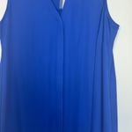 Apt. 9  Women's Sleeveless Size‎ 0X Royal Blue Sleeveless Chiffon Blouse Flowy Photo 2