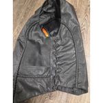Milwaukee Leather Black Premium Leather Classic Braided Motorcycle Vest XL Photo 5