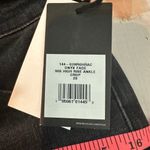 RE/DONE  90s High Rise Ankle Crop Size 28 Onyx Fade Button Fly Stretch Photo 6