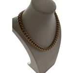 ZARA Gold And Silver Tone Chunky Chain Embossed Coin Necklace Women’s Sz 18.5” Photo 2