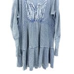 Free People  One Dress Womens XL Jolene Waffle Knit Short Boho Grunge Hippie Chic Photo 3