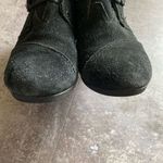 Toms Wedge Ankle Booties Suede Black Shoes 9 Minimalist Classic Photo 8