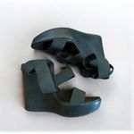 ALDO Black Wedge Sandals Size 6 Photo 1