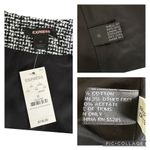 EXPRESS NEW $128 White Black Tweed Jacket Blazer Cropped 3/4 Sleeve Women’s 10 Photo 15