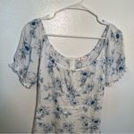 Lottie Moss Mini Dress White Blue Floral Photo 1