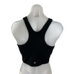 Athleta Women's Black High Neck Racerback Yoga Workout Athletic Crop Top Size M Photo 1